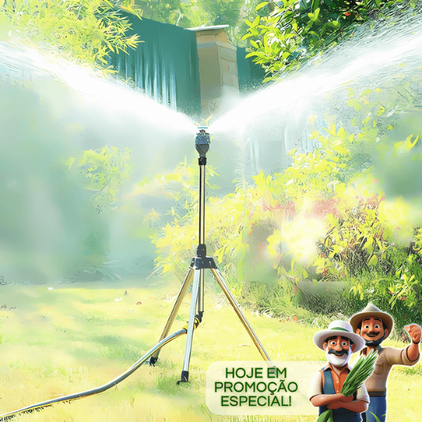 Aspersor Irrigador automático 360 com Tripé - VSpray™ PRO (LEVE 2 E ECONOMIZE)