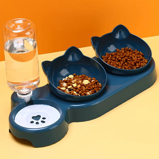 Tigelas 3 em 1 para Gatos - Design Inclinado e Sofisticado | Caprioli