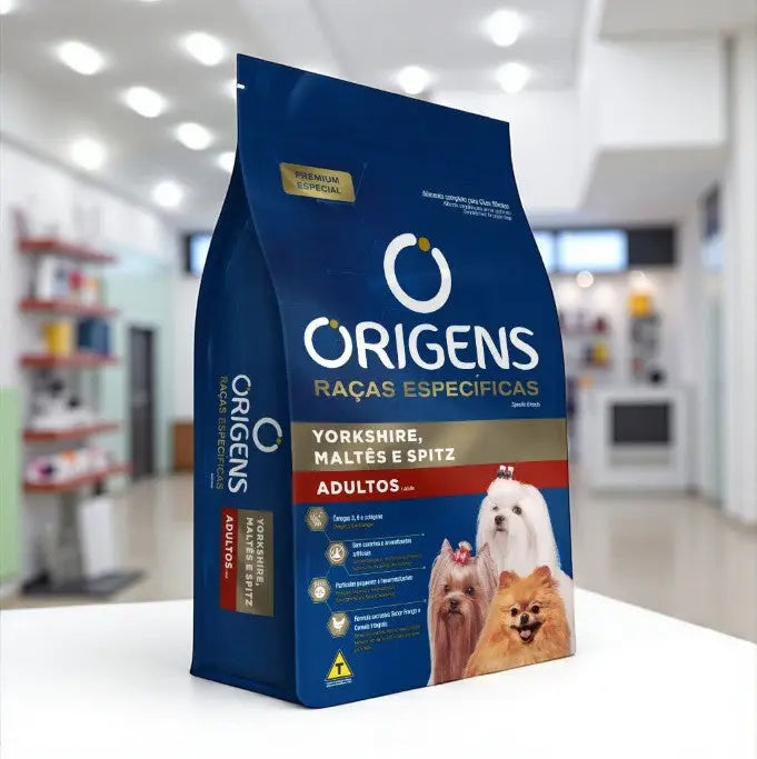 Ração Origens Cães Adultos York Maltês e Spitz 3 Kg - Nutrição Específica | Caprili Shop