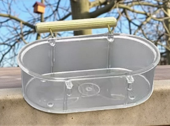 Banheira para Pássaros Cristal - Conforto e Higiene - Resistente em Acrílico | Caprili Shop