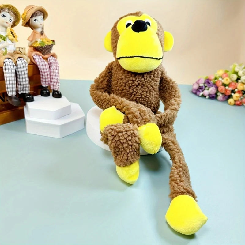 Brinquedo Macaco Estridente para Cães Médios - Diversão Sofisticada | Caprioli