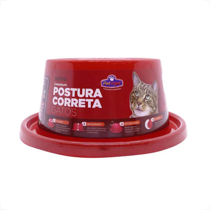 Comedouro Pet Ergonomico para Gatos - Postura Ideal | Caprioli