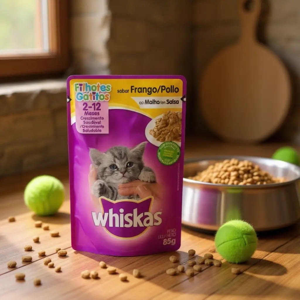 Alimento úmido Whiskas para gatos filhotes | Caprili Shop - petiscos