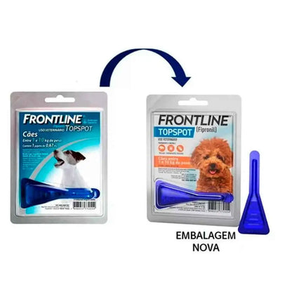 Antipulgas e Carrapatos Frontline Topspot 1 Pipeta 10kg | Caprioli Shop antipulgas para cachorro