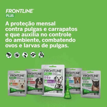 Antipulgas Frontline Plus para Cães GG 40 60kg Proteção Rápida e Eficaz | Caprioli Shop antipulgas cachorro