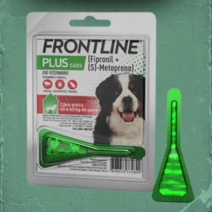 Antipulgas Frontline Plus para Cães GG 40 60kg Proteção Rápida e Eficaz | Caprioli Shop antipulgas cachorro
