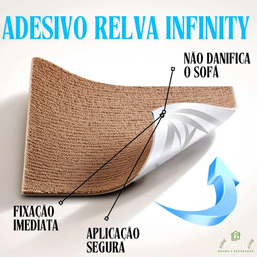 Arranhador Adesivo para Gato – Protetor de Sofá Cama e Móveis em Carpete Premium Caprioli Shop Arranhadores gatos