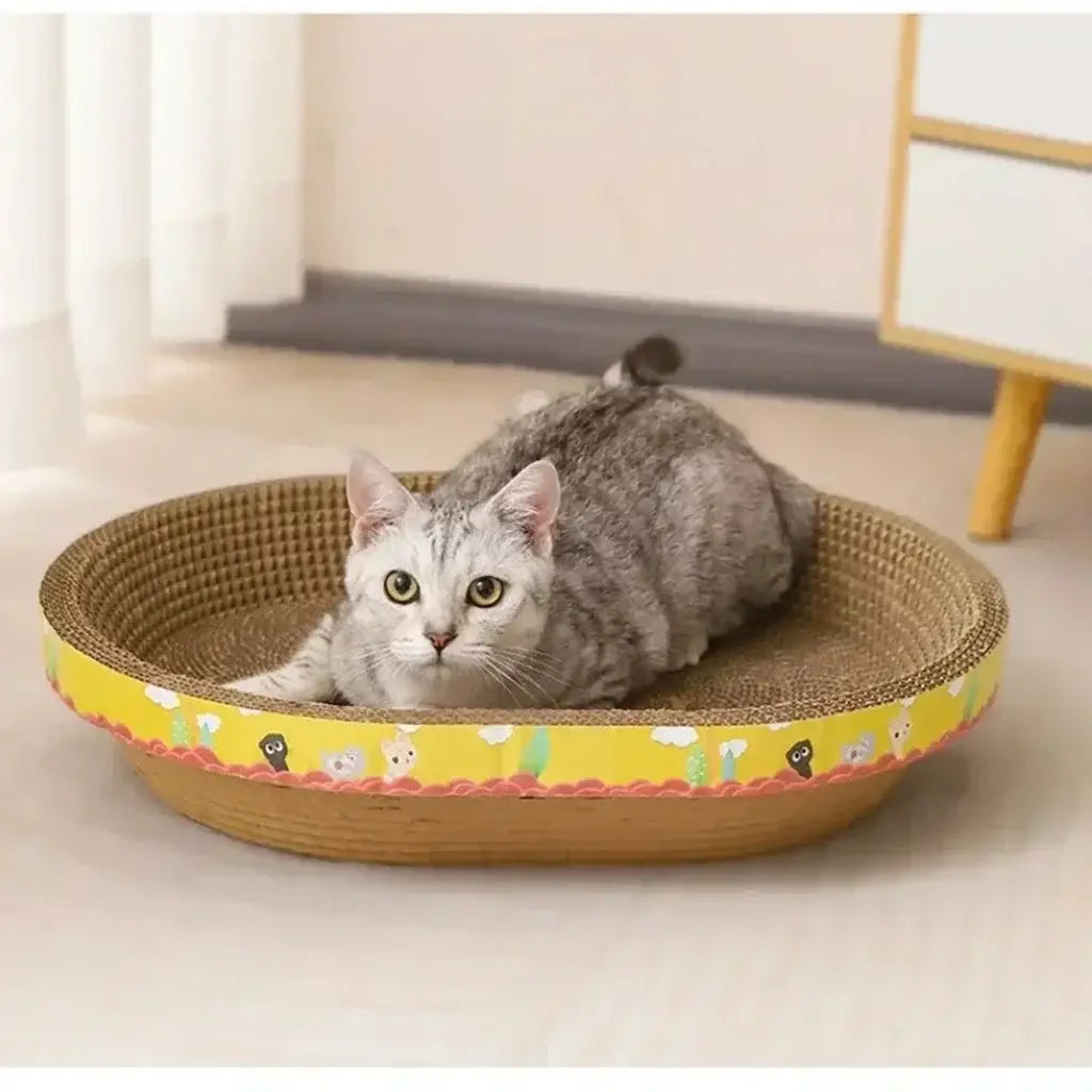 Arranhador para Gatos em Papel Golfado – Protege Móveis | Caprioli Inter Arranhadores gatos Yellow