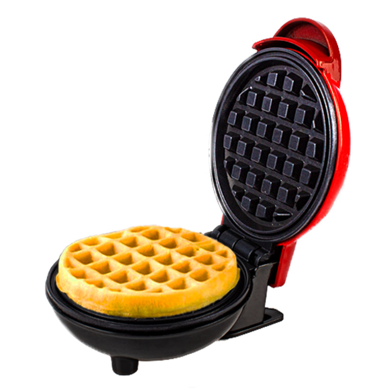 Mini Maquina de Waffle Elétrica Redonda