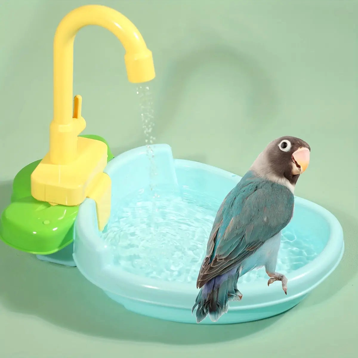 Banheira Divertida para Papagaio Plástico Brinquedo Interativo + Estímulo Mental | Caprioli Inter Higiene e limpeza aves