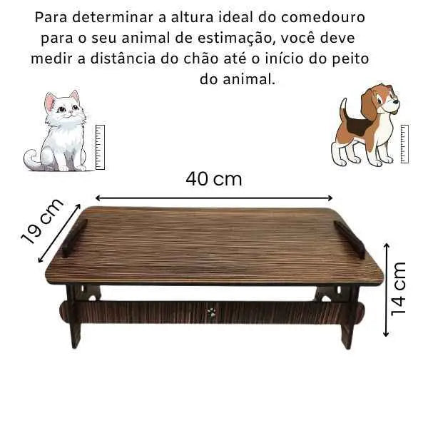Base Elevada para Comedouro Pets Conforto e Estilo | Caprioli Shop Bebedouro