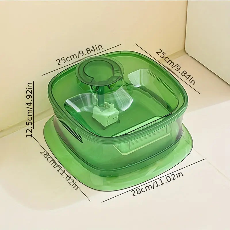 Bebedouro Automáticao 4.5L para Cães com Bomba Silenciosa USB | Caprioli Inter bebedouro cachorro Verde