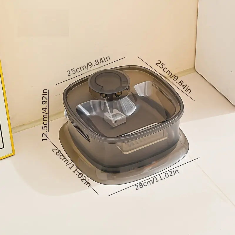 Bebedouro Automáticao 4.5L para Cães com Bomba Silenciosa USB | Caprioli Inter bebedouro cachorro Cinza claro