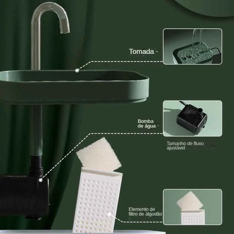Bebedouro Automático Elevado para Pets 1.5L Hidratação Premium | Caprioli Inter bebedouro gato
