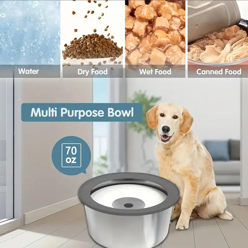 Bebedouro para Cães em Aço Inoxidável Prova de Respingos| | Caprioli Inter