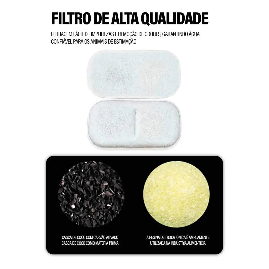 Bebedouro Fonte de Água Inox 3L Silenciosa para Gatos | Caprioli Shop bebedouro gato