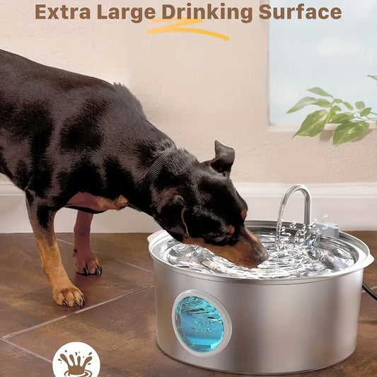 Bebedouro Fonte de Água Inteligente 7L Inox para Cães | Caprioli Inter bebedouro cachorro Aço inoxidável
