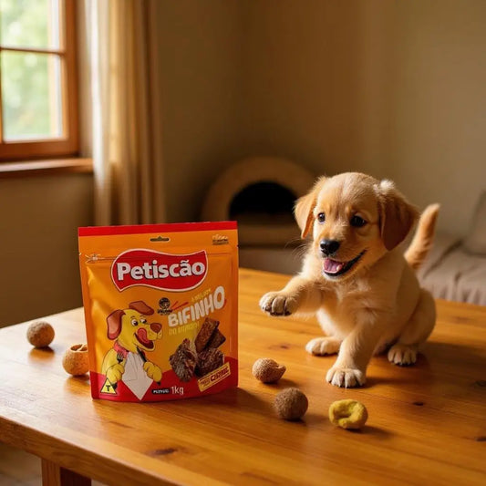 Bifinho Mastigável de Carne 1kg Sabor Irresistível | Caprioli Inter petisco para cachorro