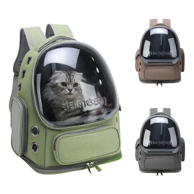 Bolsa Mochila Transparente para Gatos Resistente Ventilada Impermeável | Caprioli Shop transporte