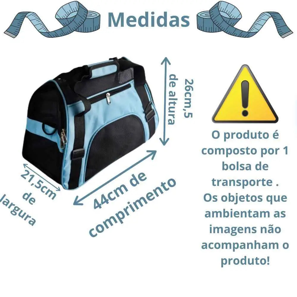 Bolsa Transporte para Gatos Pequeno Porte – Viagem Passeio e Avião Conforto Segurança Caprili Shop transporte gatos