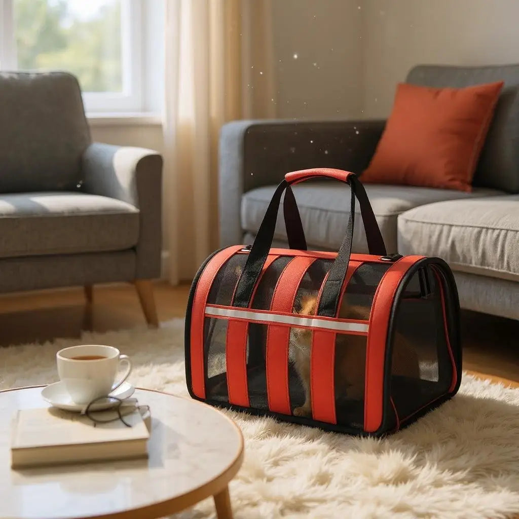 Bolsa Transporte para Gatos Respirável Conforto e Estilo | Caprioli Shop transporte gatos
