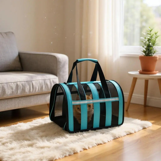Bolsa Transporte para Gatos Respirável Conforto e Estilo | Caprioli Shop transporte gatos