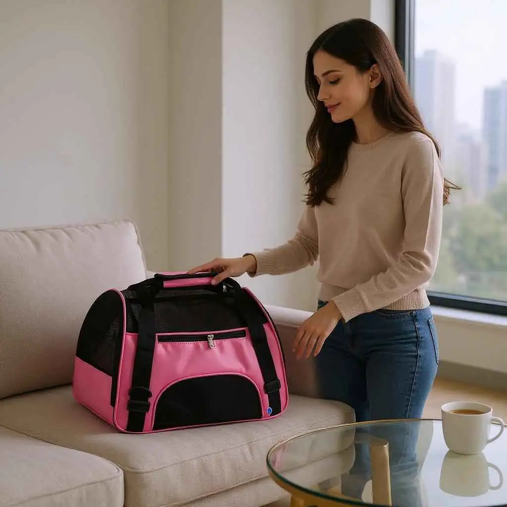 Bolsa Transporte Pet Confortável para Viagens | Caprioli Shop