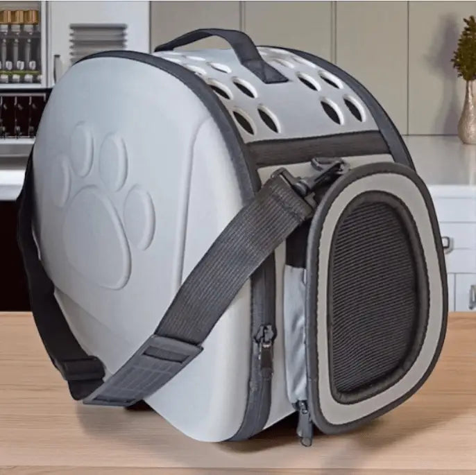 Bolsa Transporte Pet Respiratória Estilo e Conforto | Caprioli Shop transporte para gatos 33X28X42 Tecido