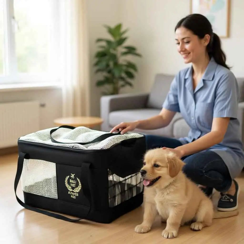 Bolsa de Transporte para Pets Conforto e Segurança | Caprioli Shop Caixa cachorro
