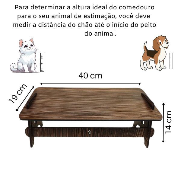 Base Elevada  para Comedouro Pets - Conforto e Estilo | Caprioli