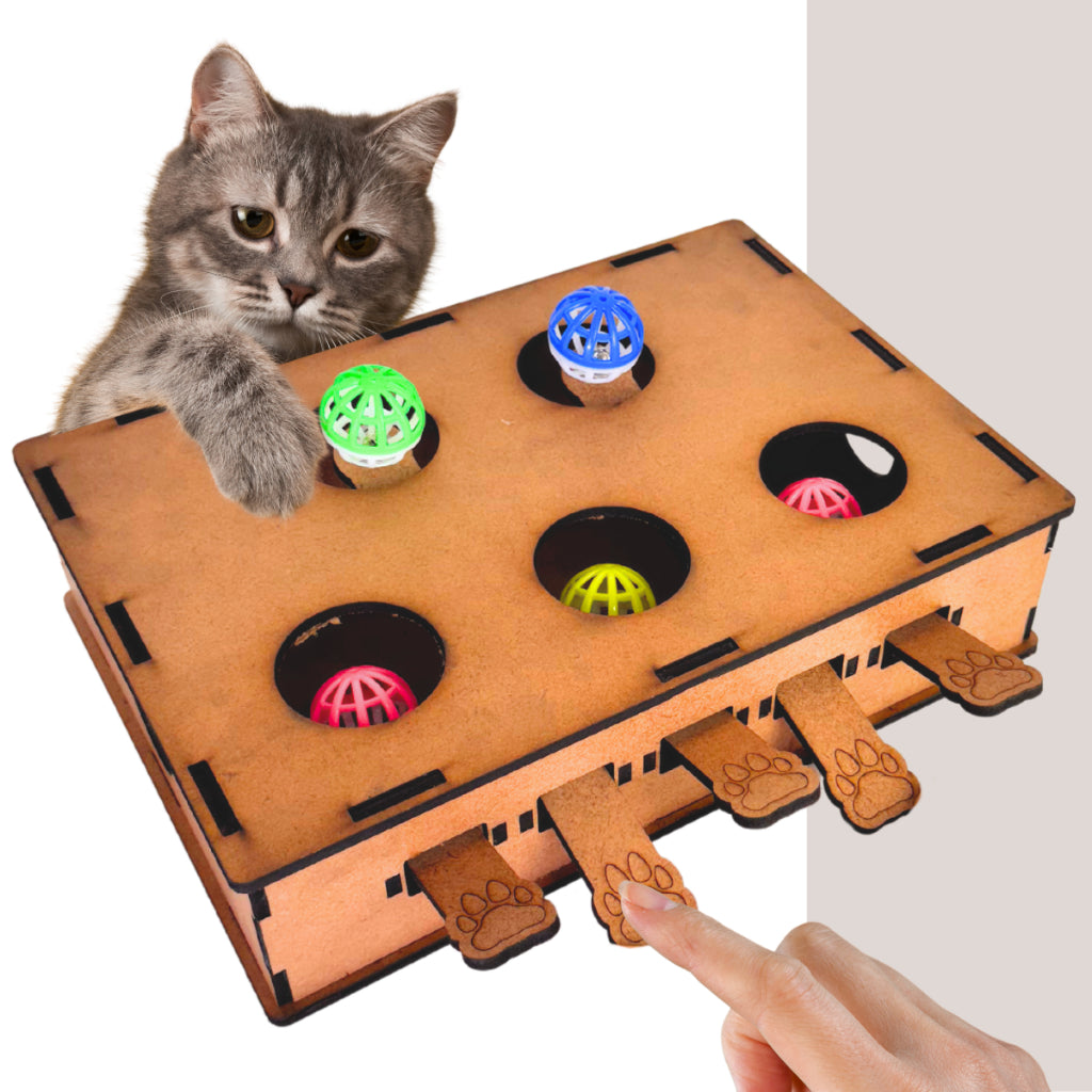 Brinquedo Interativo para Gatos Piano MDF - Diversão Premium | Caprioli