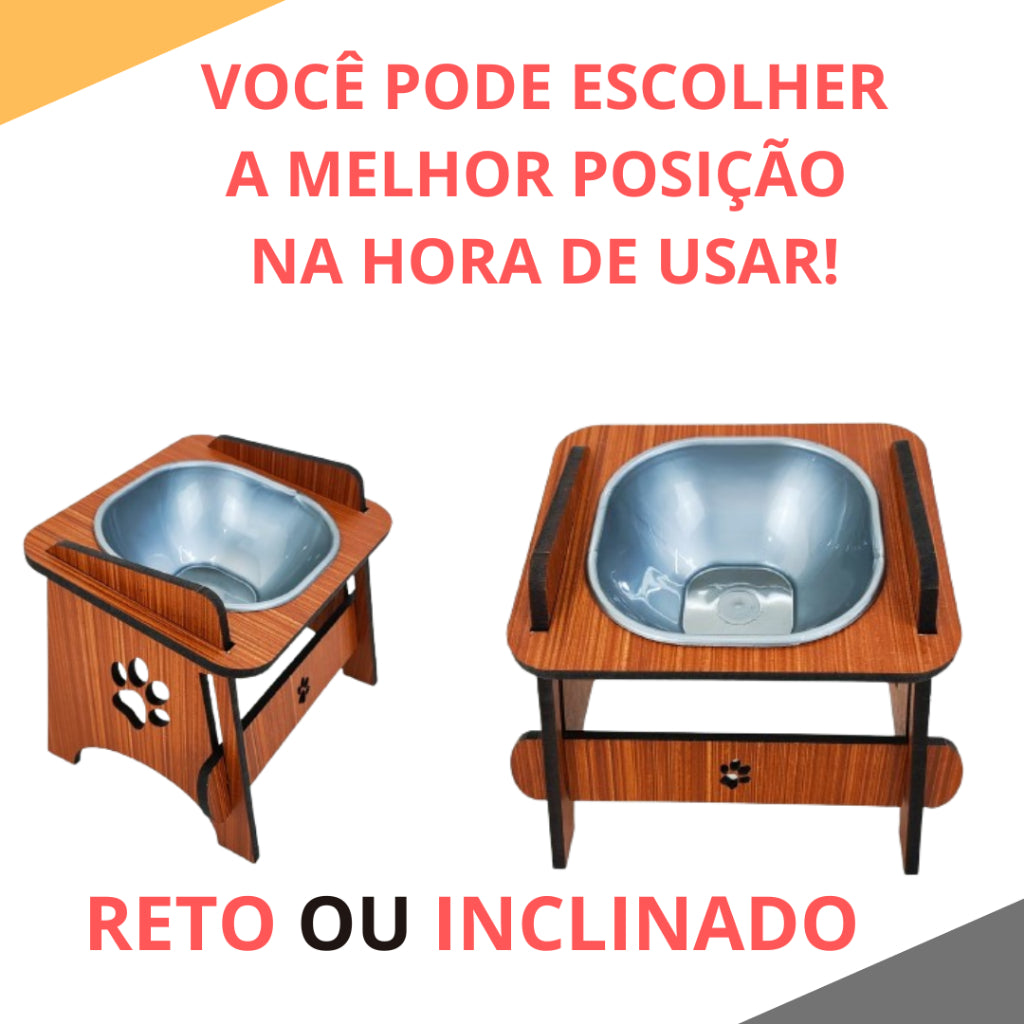 Comedouro Elevado Ergonômico para Pets - Conforto e Estilo | Caprioli