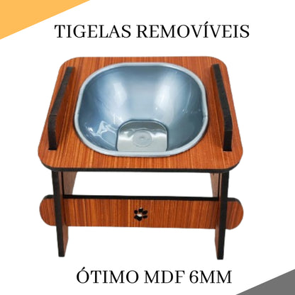 Comedouro Elevado Ergonômico para Pets - Conforto e Estilo | Caprioli