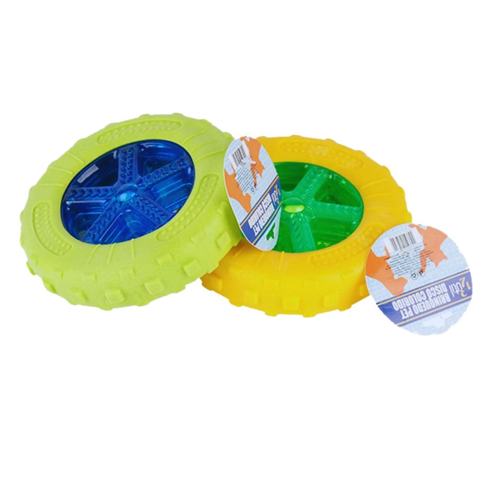 Brinquedo Disco Colorido para Pets - Diversão e Bem-Esta | Caprioli