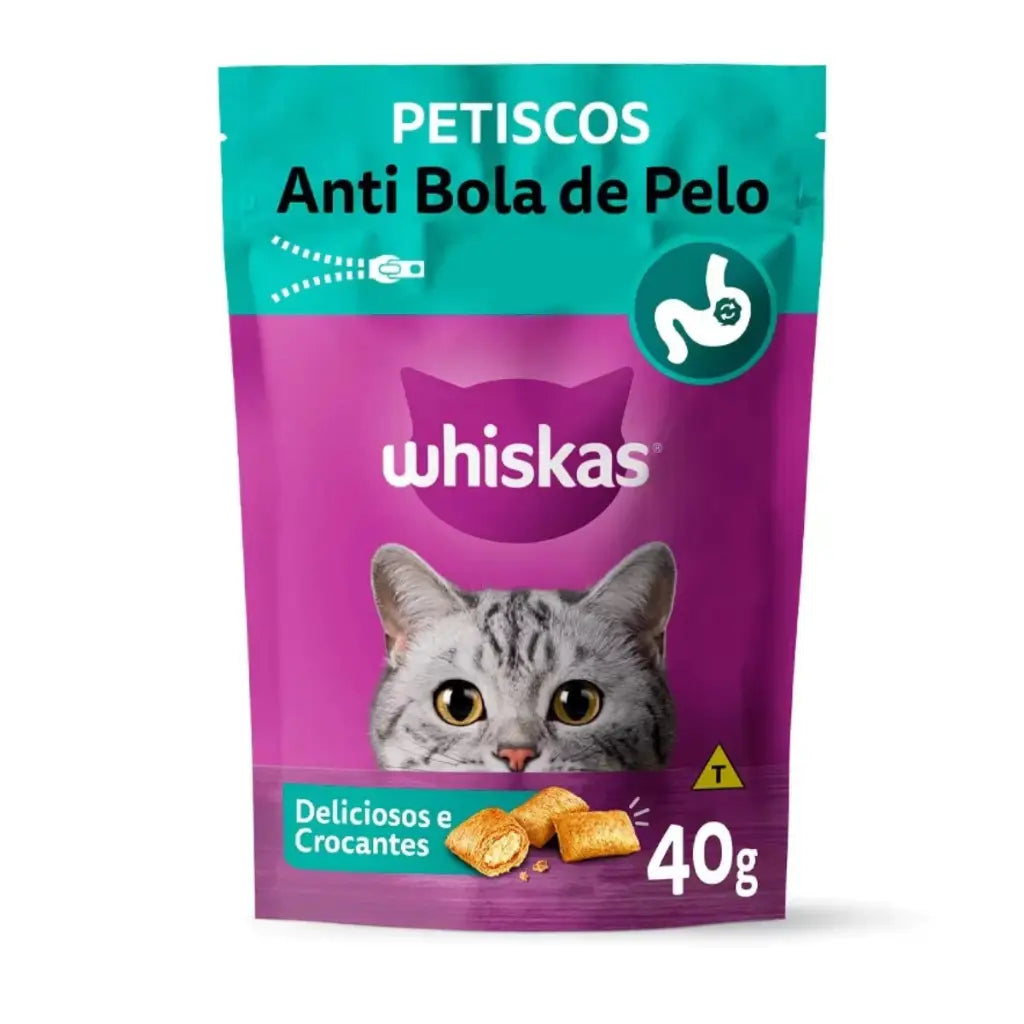 Petisco Temptations Anti Hair Ball 12un 40g | Caprioli - Details