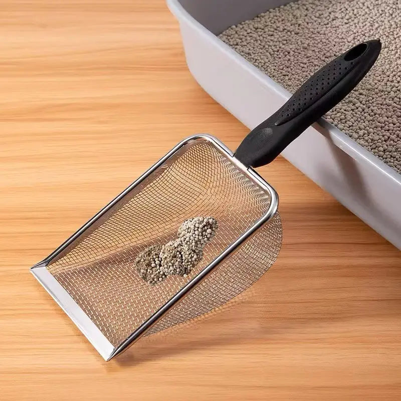 Pá Higiênica Aço Inoxidável para Gatos – Resistente e Ergonômica Caprili Shop