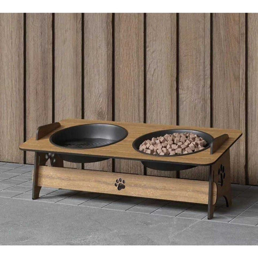 Comedouro Elevado em MDF para Pets - Conforto e Estilo | Caprioli