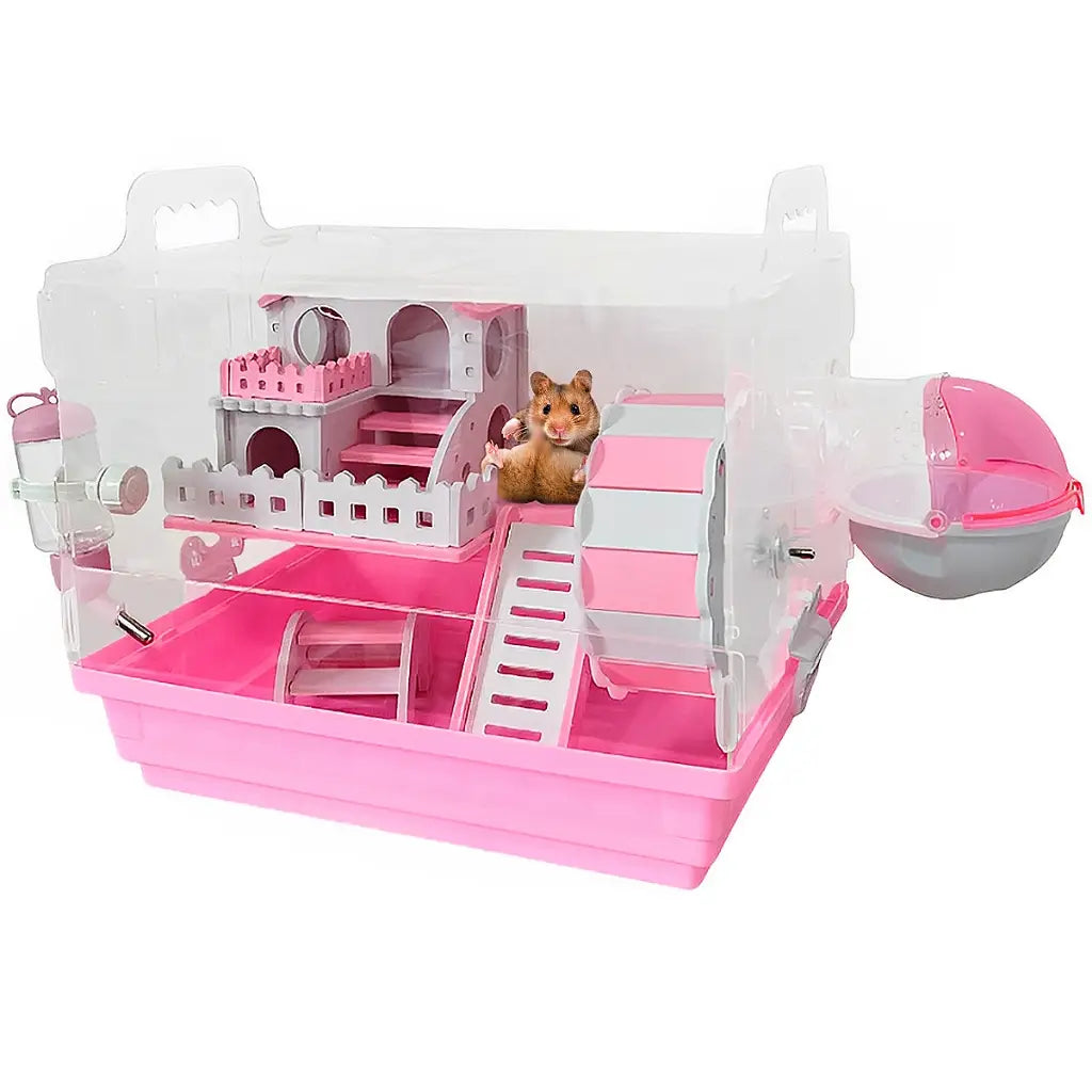 Premium Acrylic Hamster Cage House - Accessories and Well-being Details - Premium Pet Caprioli Shop Product