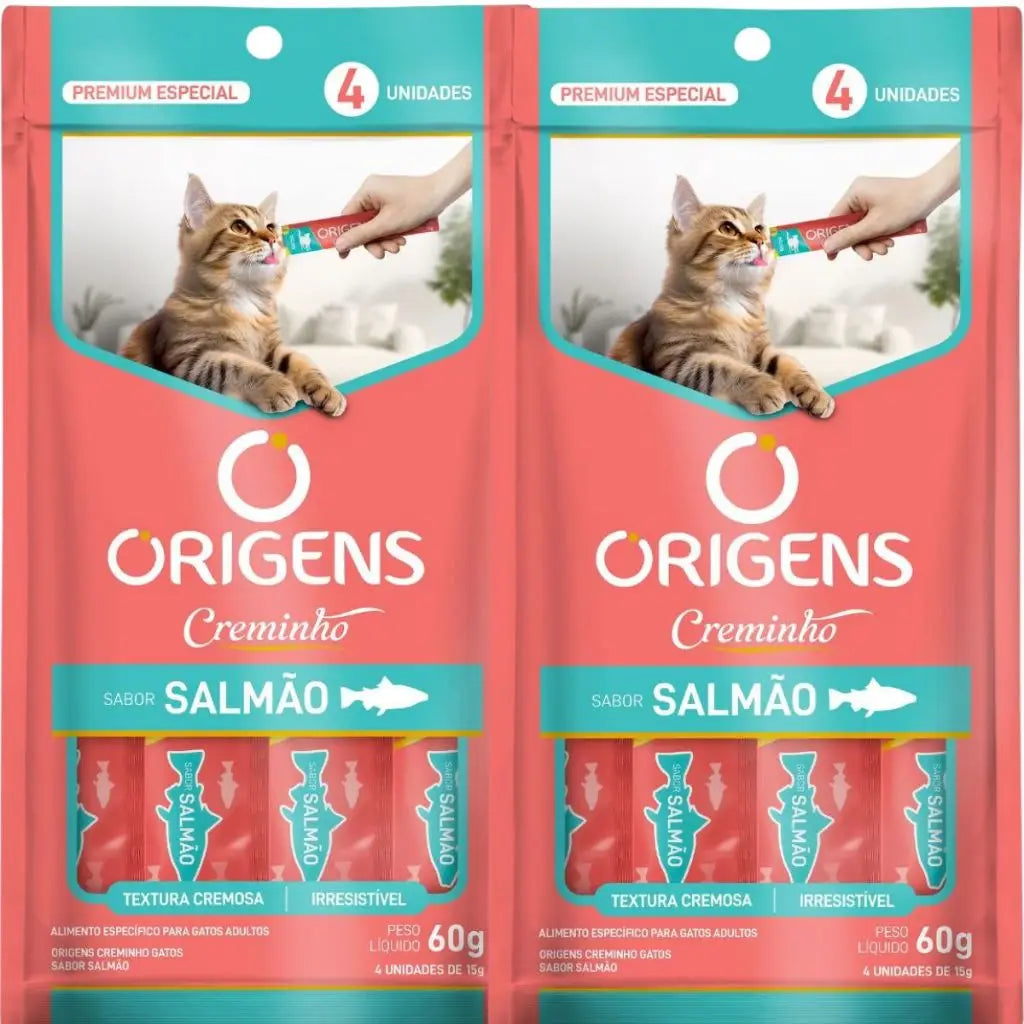 Kit of 2 Creamy Salmon Treats for Cats - Irresistible Flavor | Caprioli - Main View