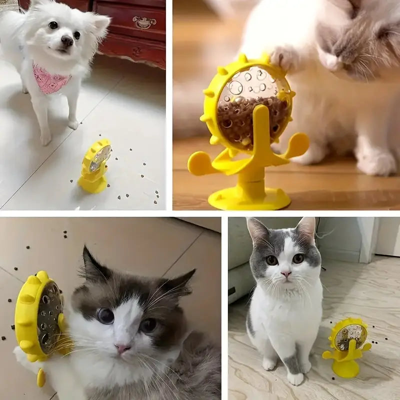 Interactive Cat Puzzle Toy - Slow Feeder + Mental Enrichment for Cats | Caprioli Int