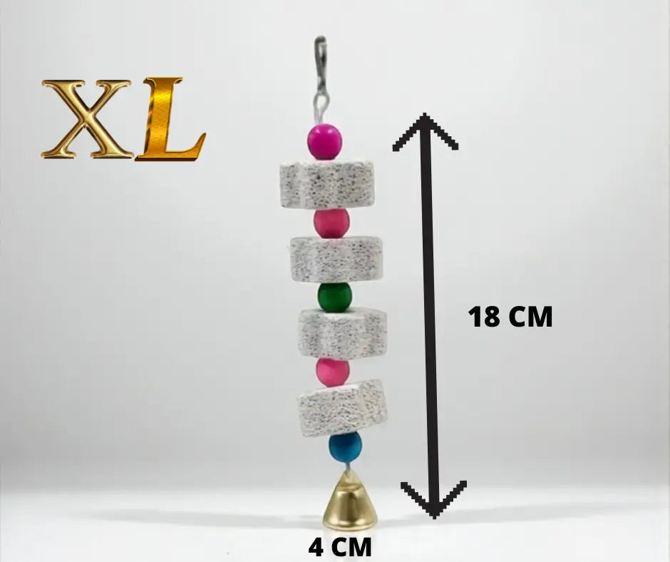 Brinquedos naturais de mastigação para passaro | Caprili Inter - e Acessórios gaiola - Policromia / XL