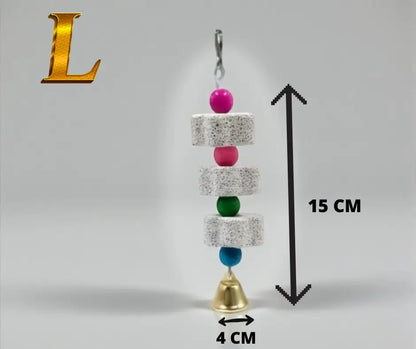 Brinquedos naturais de mastigação para passaro | Caprili Inter - e Acessórios gaiola - Policromia / L