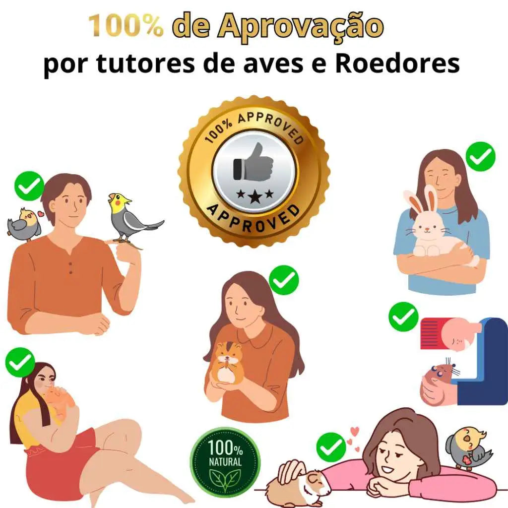 Brinquedos Naturais Premium para Roedores e Calopsitas Saúde Lazer | Caprioli Shop Acessórios gaiola