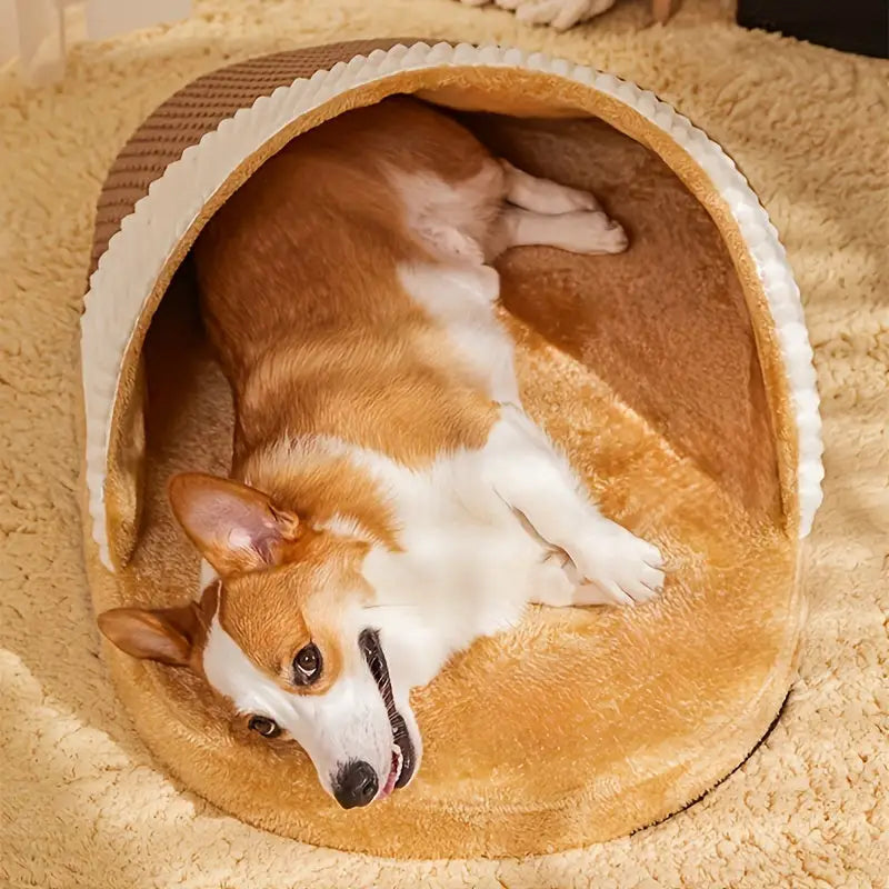 Cama para Cachorro - Conforto Quente e Pelúcia| Caprili Inter - caminha casinha cachorro