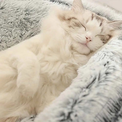 Cama de Estimação Redonda Pelúcia Ninho com Capuz | Caprioli Inter caminhas e casinhas para gatos