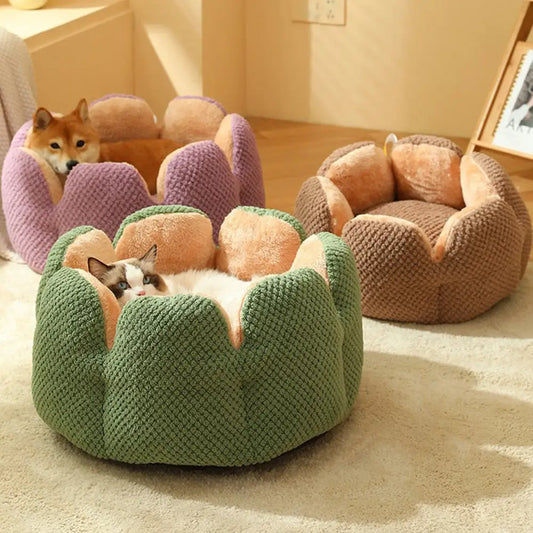 Cama Pet em Veludo Florzinha com Tamanho Variado e Frete Grátis | Caprioli Shop Puff