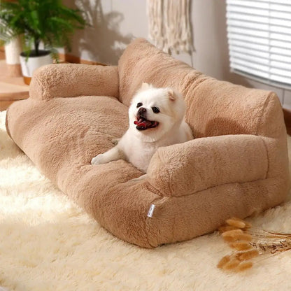 Cama sofá pet removível antiderrapante em coral | Caprioli Inter Caminha e casinha para Cachorro