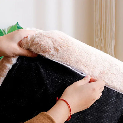 Cama sofá pet removível antiderrapante em coral | Caprioli Inter Caminha e casinha para Cachorro