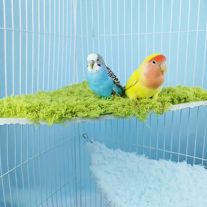 Cama Suspensa Triangular Pelúcia para Pássaros Pequenos | Caprioli Inter Brinquedos e Acessórios gaiola