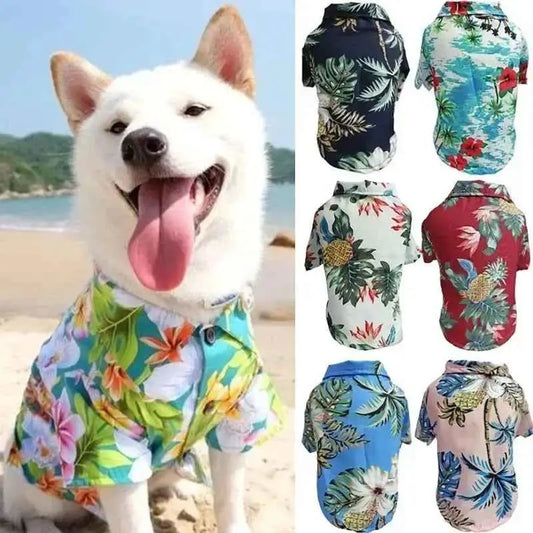 Camisa Havaiana para Cães Estilo e Conforto de Verão | Caprioli Shop roupa cachorro